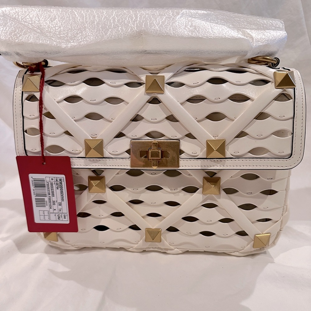 Valentino Roman stud perforated handbag